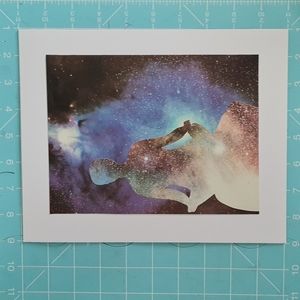Original Fine Art Collage- Meditation in Space